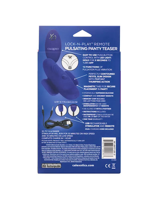 Lock-N-Play Remote Pulsating Panty Teaser