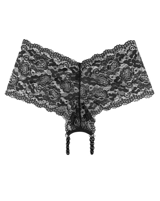 Hookup Panties Pleasure Pearl Boy Shorts - OS/XL