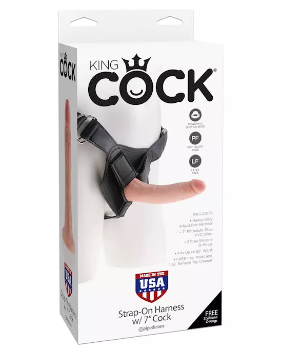 King Cock Strap-on Harness w 7 Cock