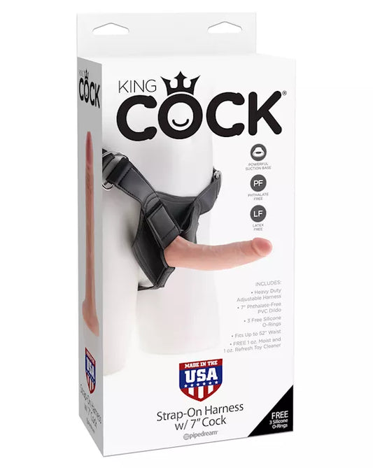 King Cock Strap-on Harness w 7 Cock