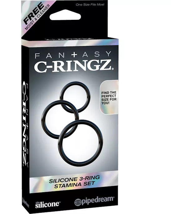 Fantasy C-Ringz Silicone 3-Ring Stamina Set