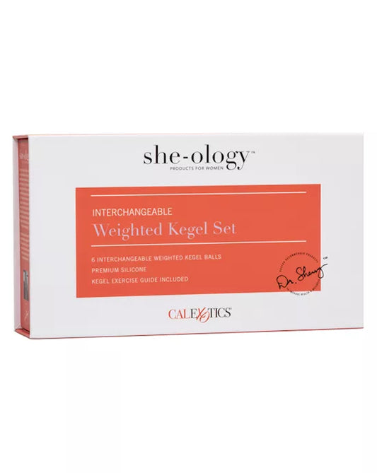 She-ology Interchangeable Weighted Kegel Set