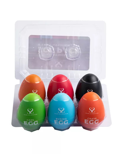 Share Satisfaction Masturbator Eggs - Set of 6