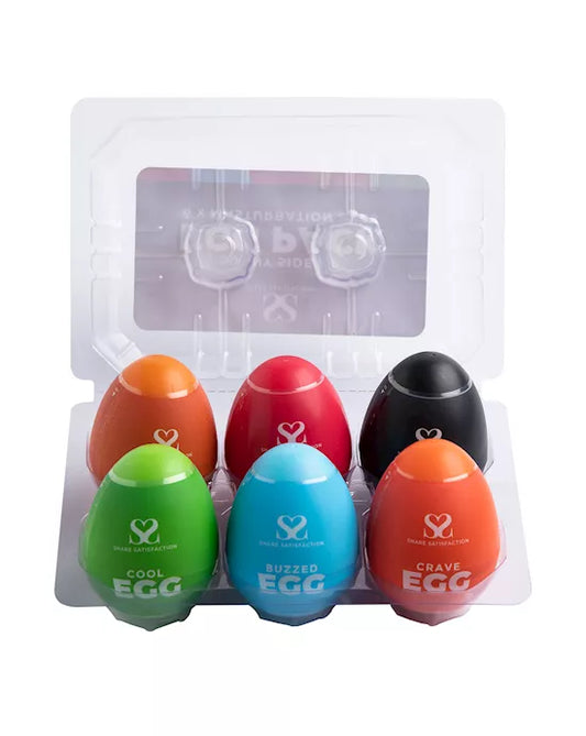 Share Satisfaction Masturbator Eggs - Set of 6