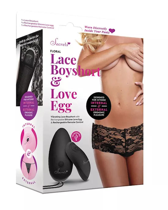 Vibrating Floral Rechargable Panties