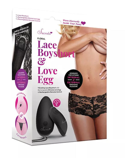 Vibrating Floral Rechargable Panties