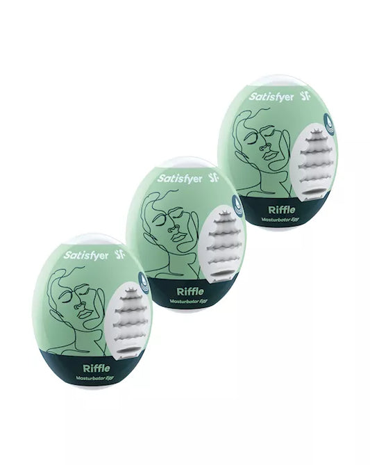 Satisfyer Masturbator Eggs - Set of 3 - Riffle