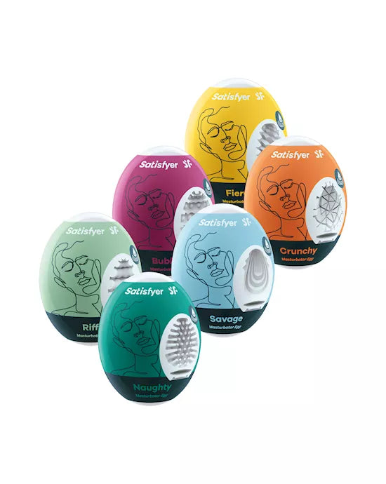 Satisfyer Masturbator Eggs - Set of 6
